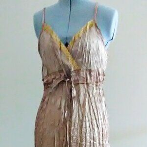 NWOT Crinkle Satin Cocktail Dress